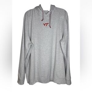 Rhoback Hesi Hoodie Virginia Tech XXL 2XL Gray Sweatshirt Pullover Top College
